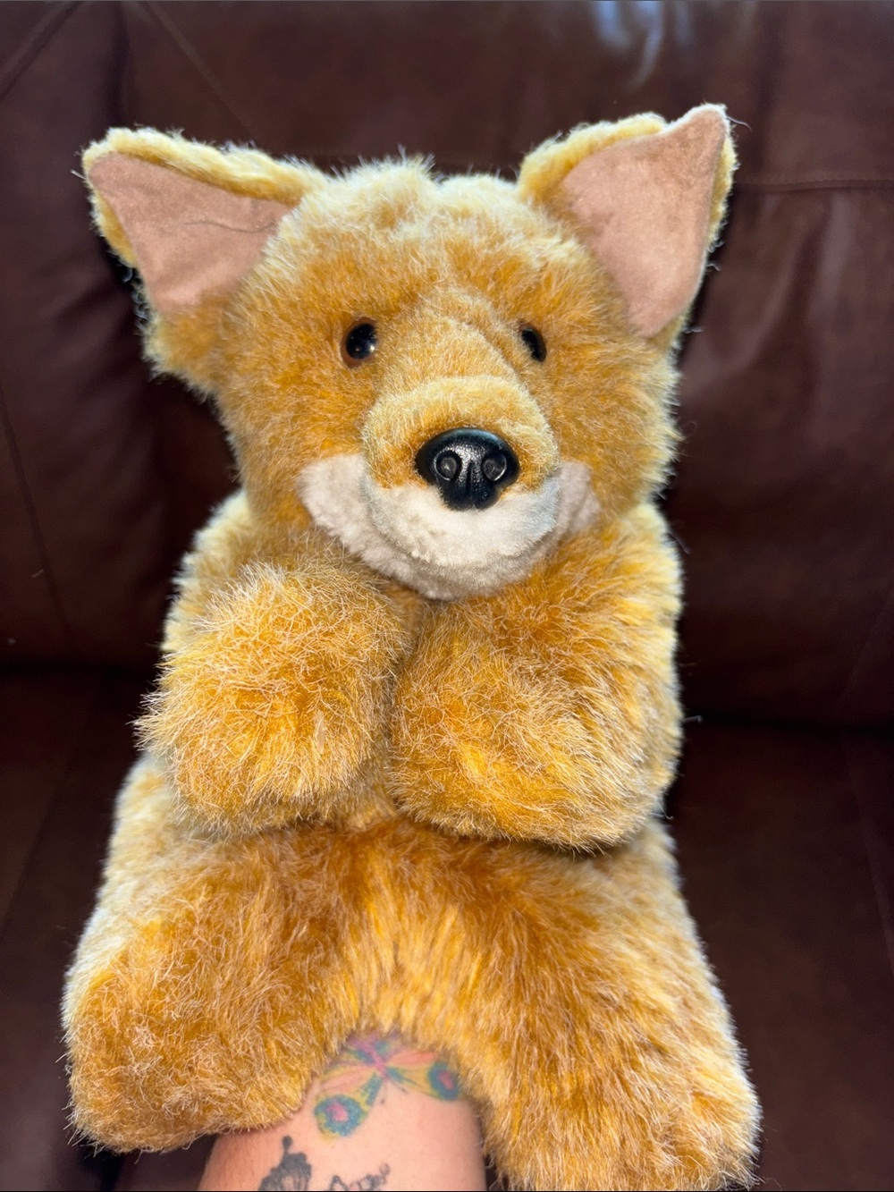 Fox 13” Puppet Plush Vintage Full Body Realistic